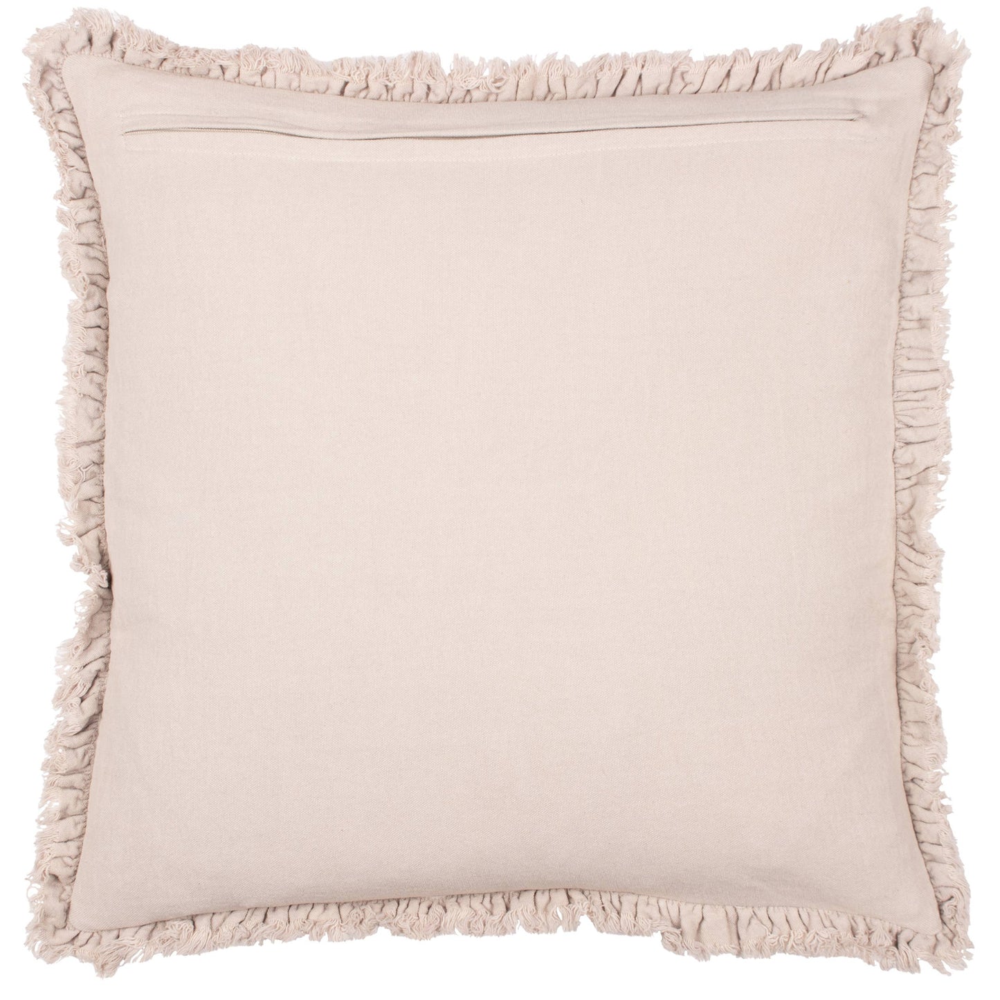 Bertie Washed Cotton Velvet Cushion Natural