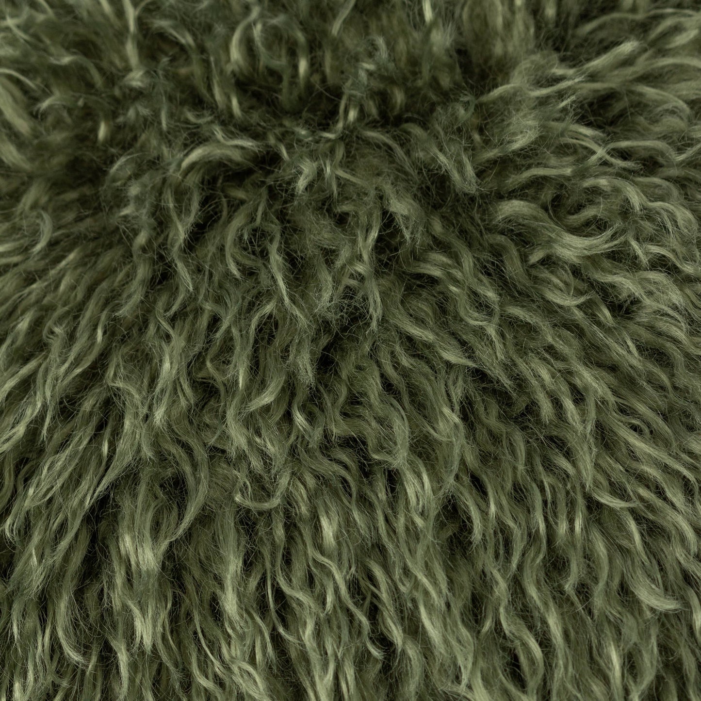 Rowan Faux Fur Cushion Khaki