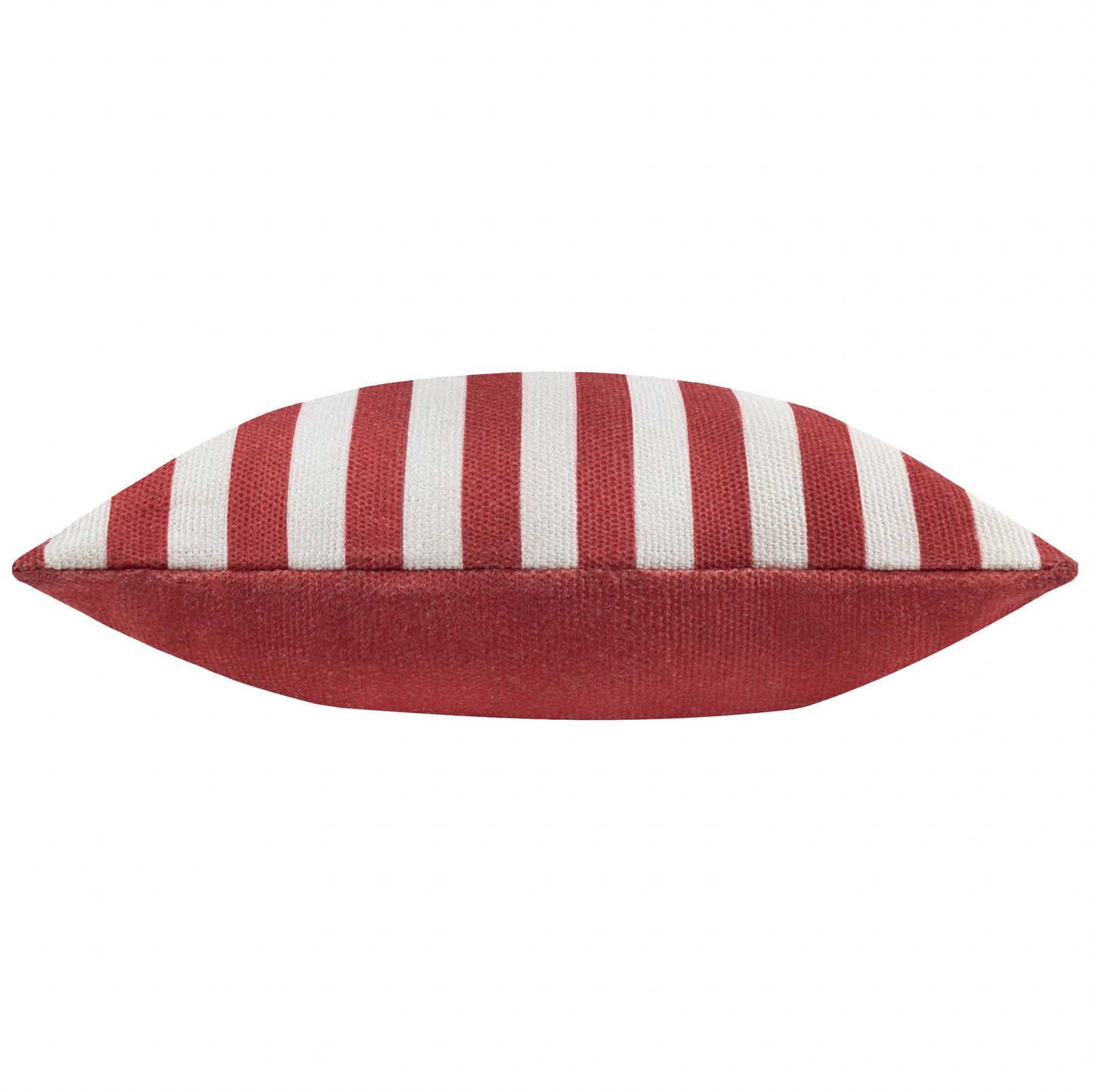 Deck Stripe Woven Outdoor Cushion White/Red