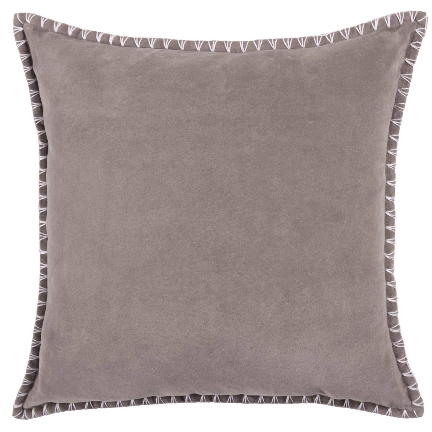 Stitch Embroidered edged Lavender Cushion