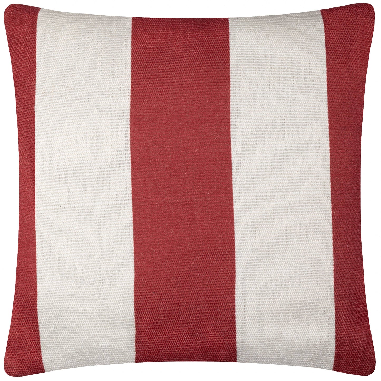 Deck Stripe Woven Outdoor Cushion White/Red