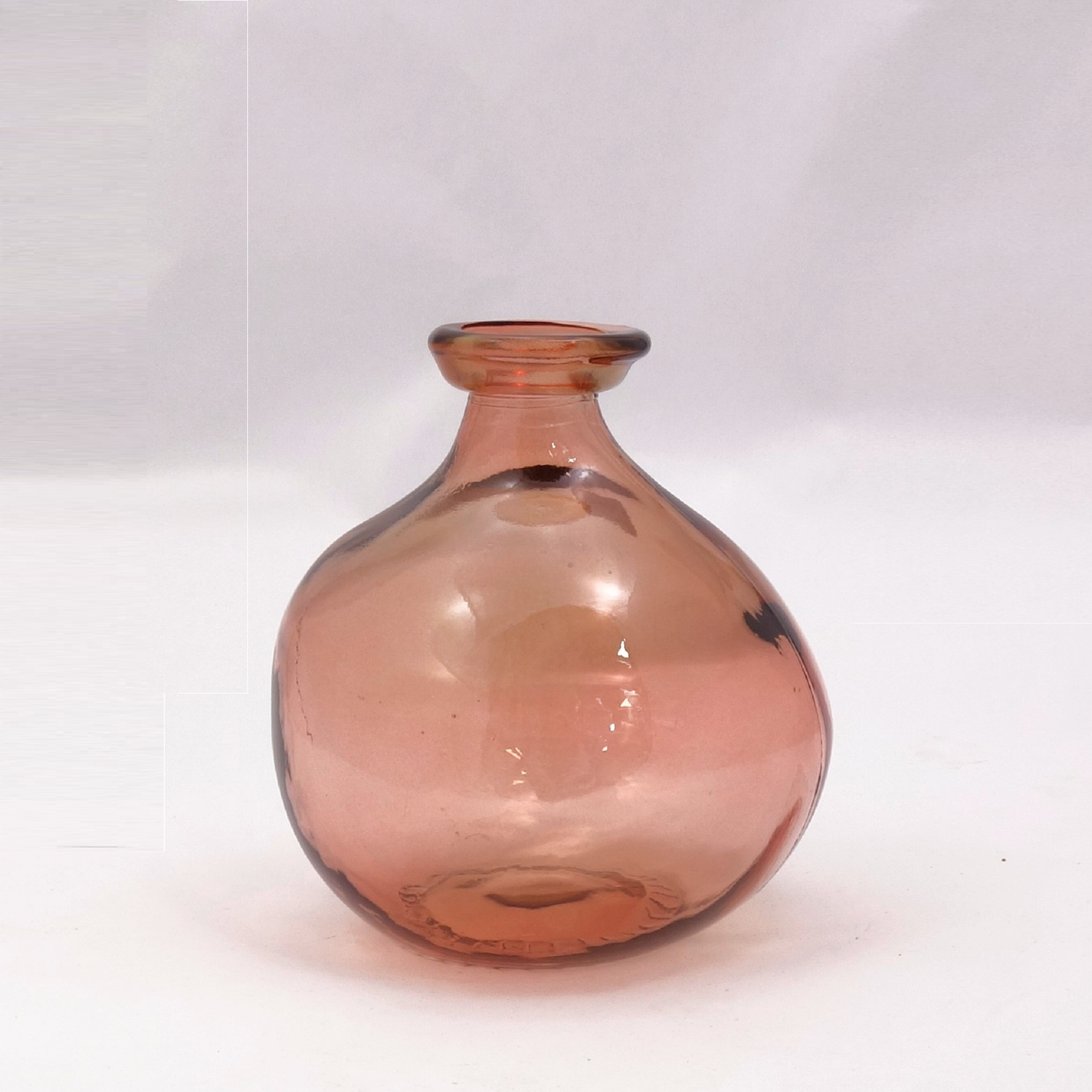 Blown Glass Vase in ochre