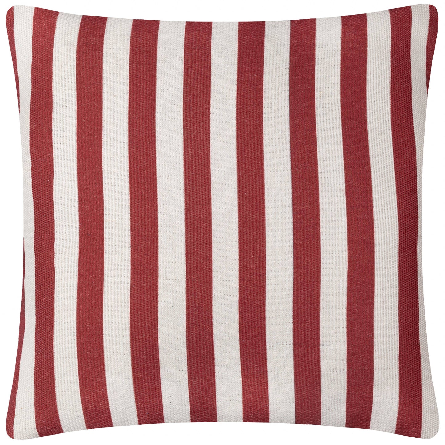 Deck Stripe Woven Outdoor Cushion White/Red