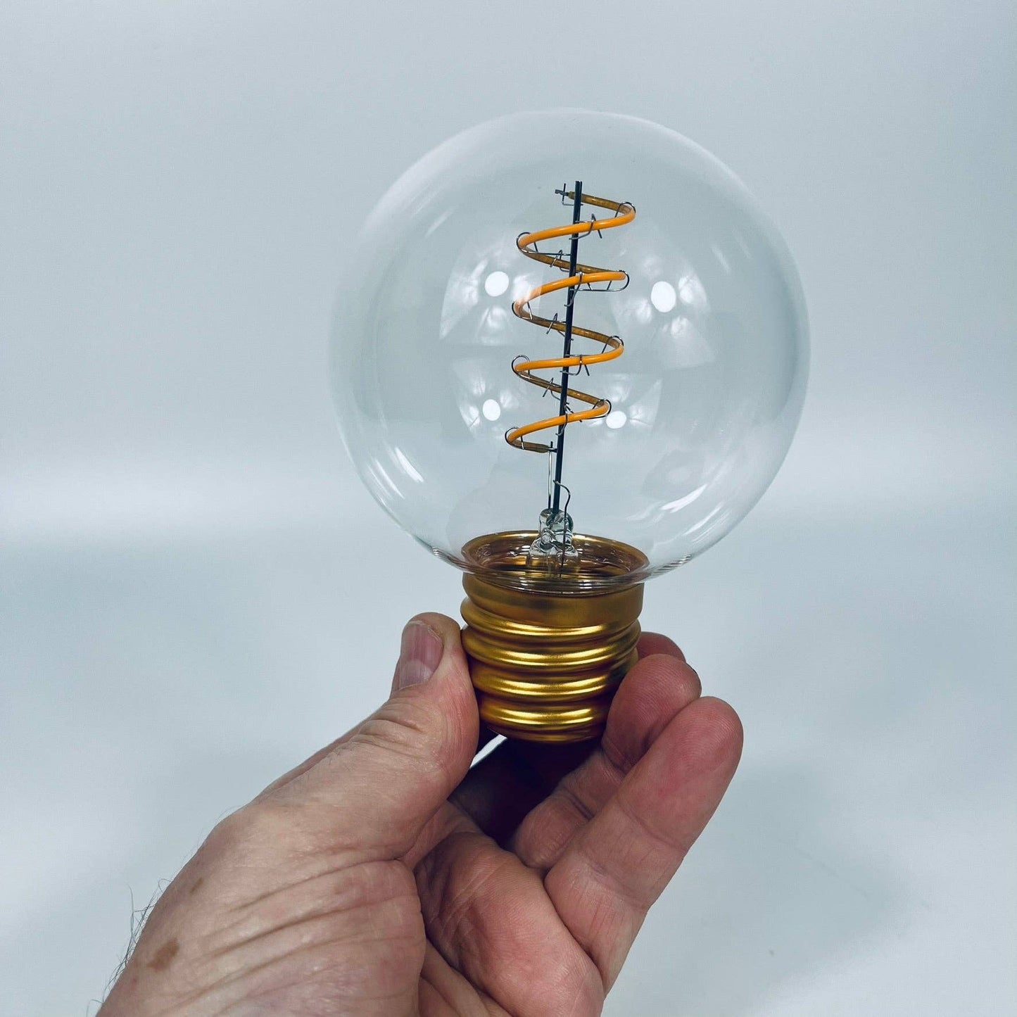 Cordless Light Bulb USB Table Lamp | Spiral Filament Lightbulb