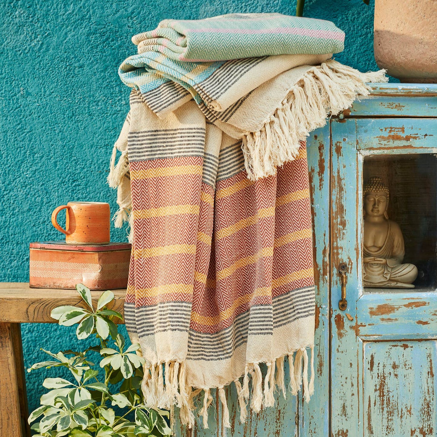 Malabar Throw With Tassels