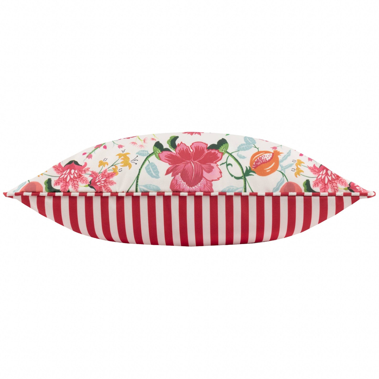 Floral Outdoor Cushion pink, Candy Red