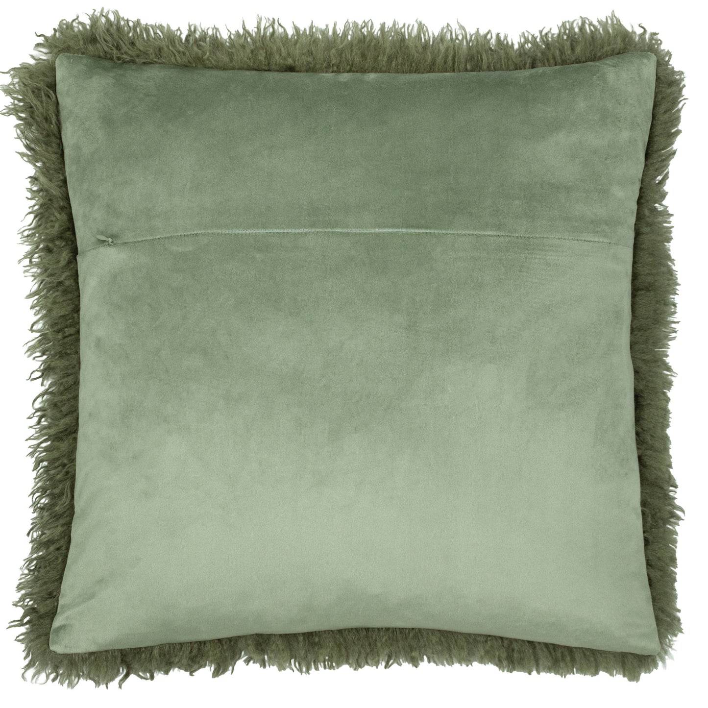 Rowan Faux Fur Cushion Khaki