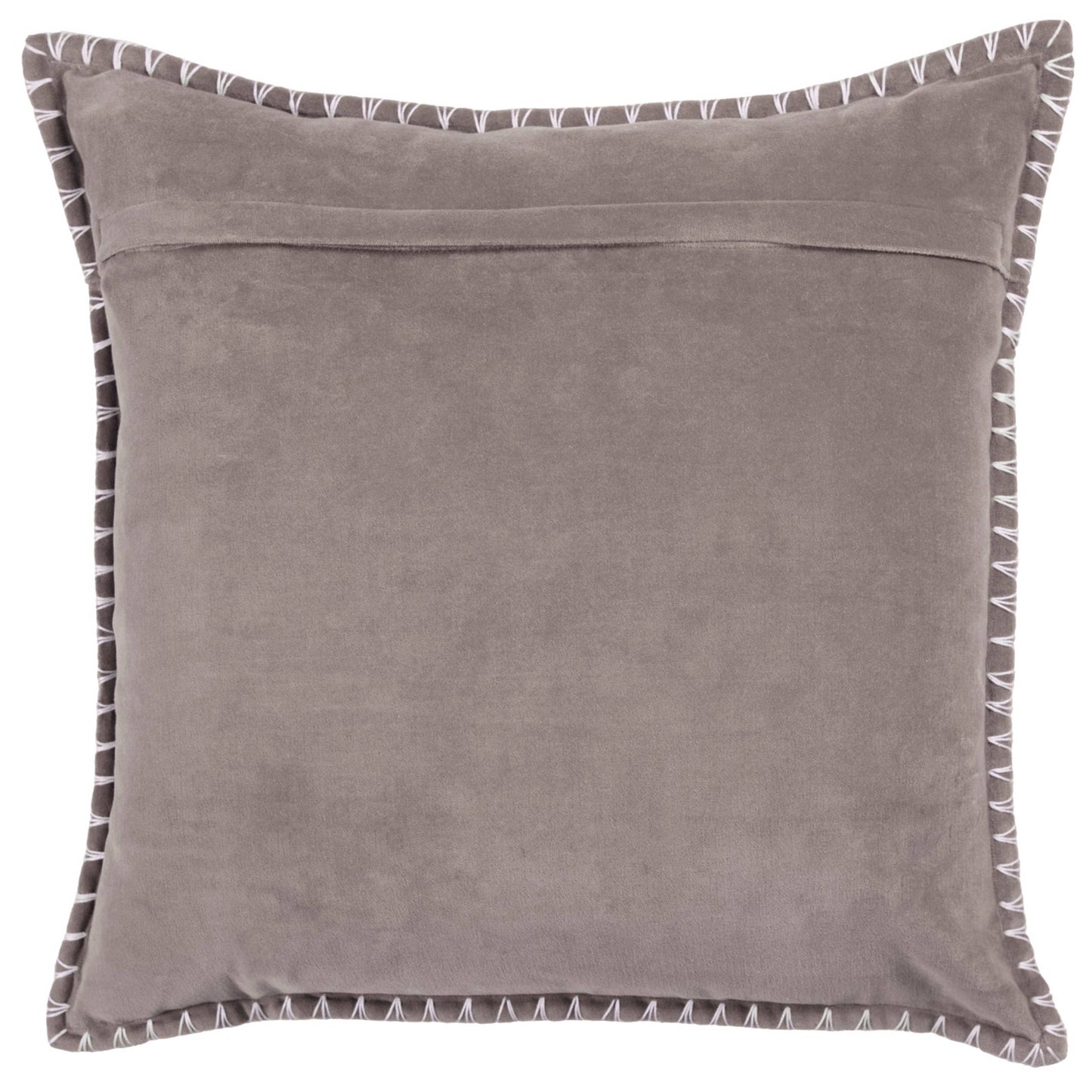 Stitch Embroidered edged Lavender Cushion