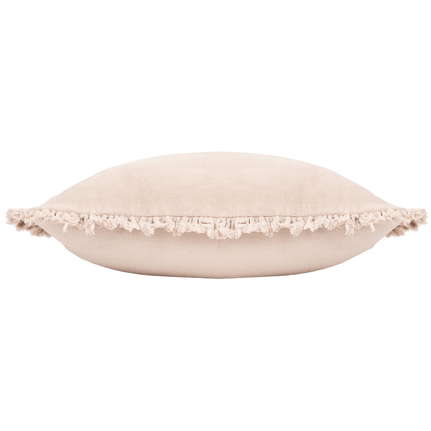 Bertie Washed Cotton Velvet Cushion Natural