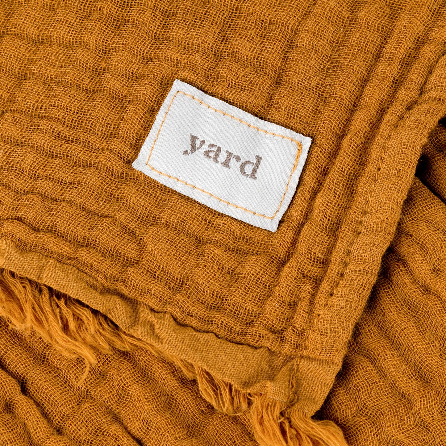 Lark Muslin Cotton Throw Cumin