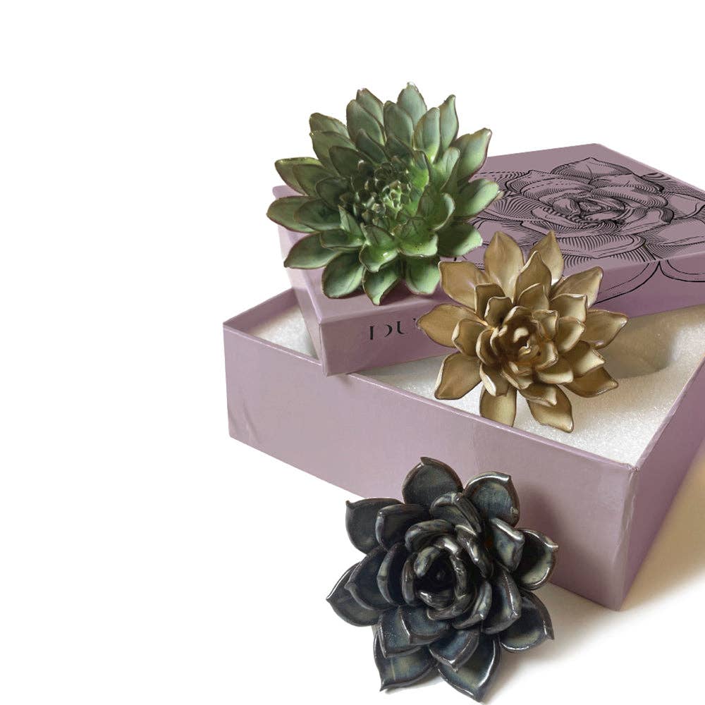 Ceramic Flower wall decor collection blue, green,pink