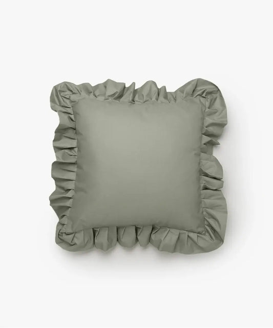 Outdoor Pillow Ruffle Green