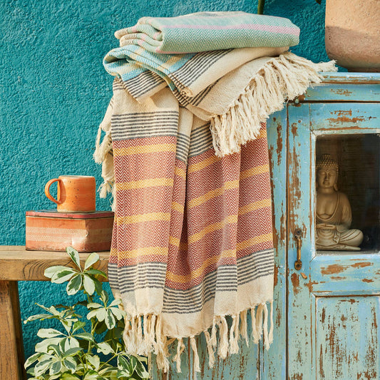 Malabar Throw With Tassels