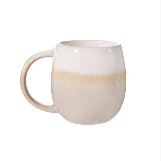 Dip Glazed Ombre Pink Grey Mug