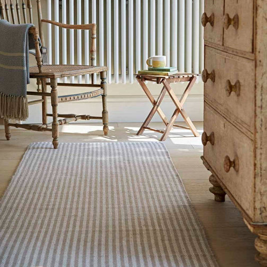 Polperro Stripe Chinchilla Rug