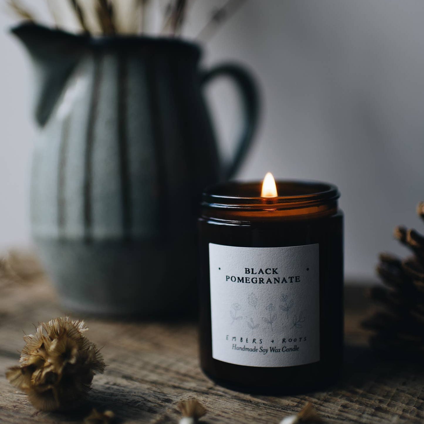 Black Pomegranate Soy Candle