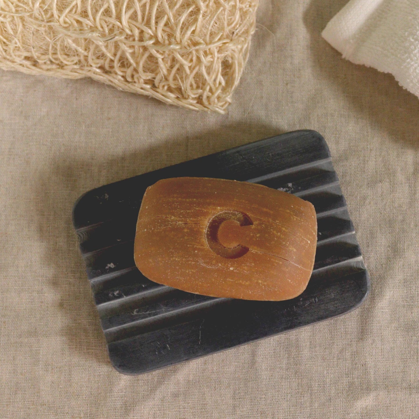 Grey Soapstone - Soap Dish