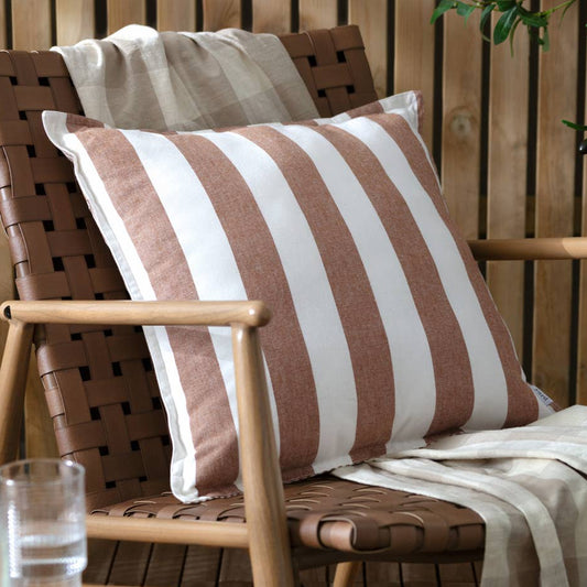 Hayle Cotton Outdoor Cushion - Pecan Stripe