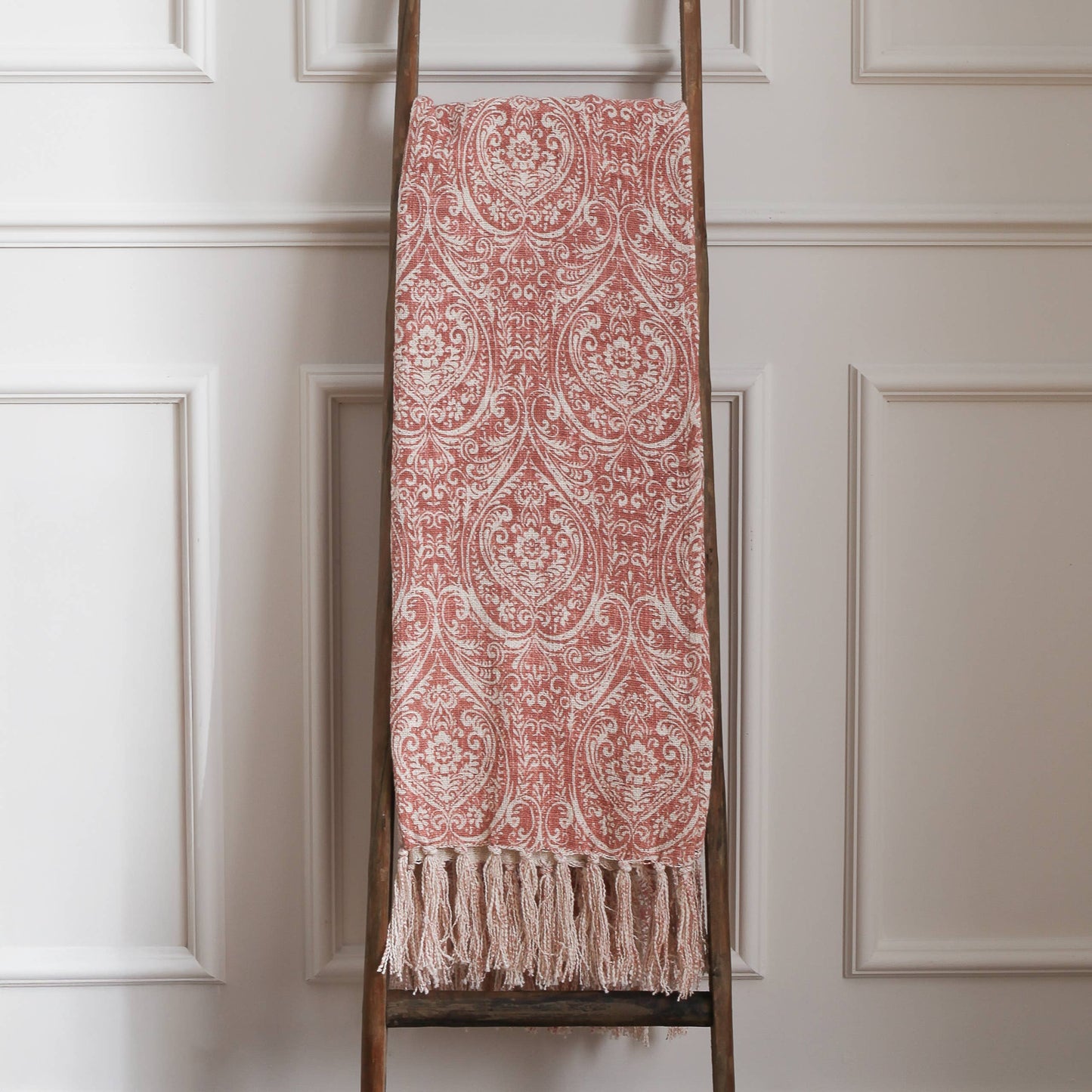 Durelle Printed Throw Coral