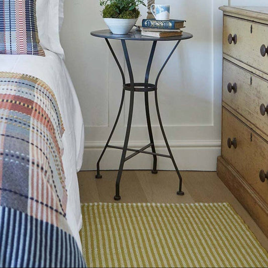 washable rug, made of recycled plastic, stripe design, colour Gooseberry , 90x60cm